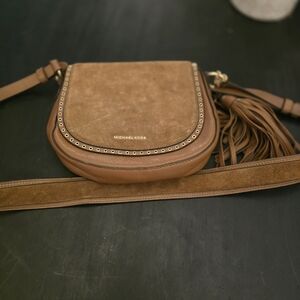 Micheal Kors Brooklyn medium saddle crossbody bag